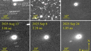 Cometa interstelară 3I/ATLAS și-a schimbat direcția cozii, iar astronomii sunt intrigați